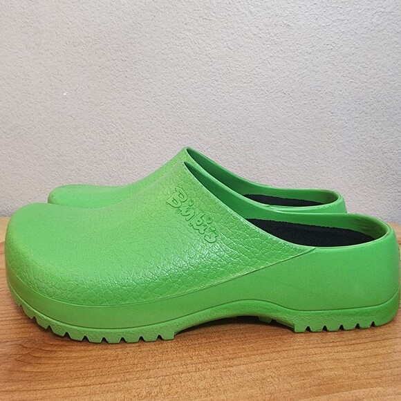Birkenstock Super Birki's Clogs Shoes Womens Size 8 Green Slip Resistant Comfort - Picture 7 of 14